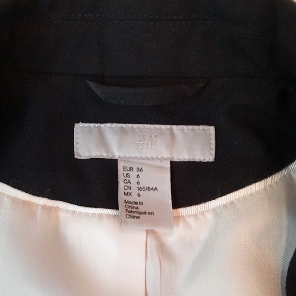 H&M Womens Monochrome Dress Shirt